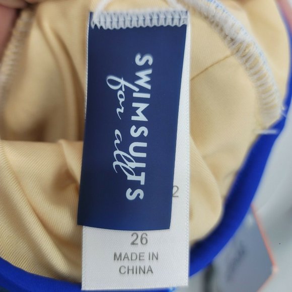 Swimsuits For All Halter Neck One Piece Swimsuit Padded Women's Size 26 - Picture 9 of 10